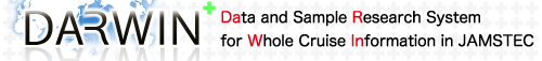  'Data and Resarch System for Whole Cruise Information in JAMSTEC' : 'JAMSTEC Cruise data catalog'