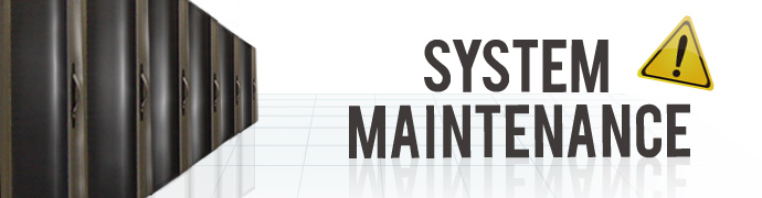 システムメンテナンス中 System Maintenance
